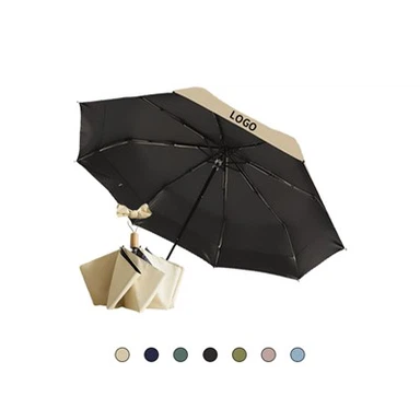 Taschenschirm mit Holzgriff